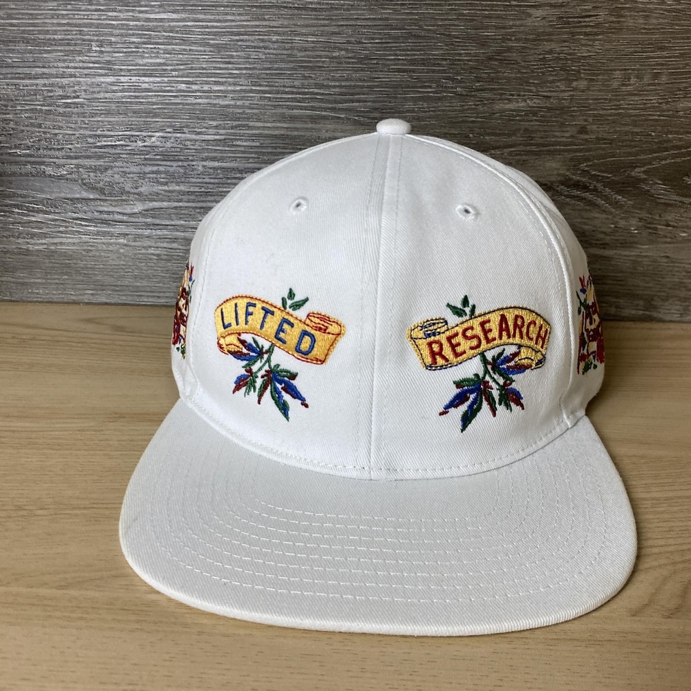 LRG Hat Snap Back Embroidered Lifted Research Skull Graphic Streetwear